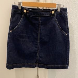 Loft Denim Mini Skirt